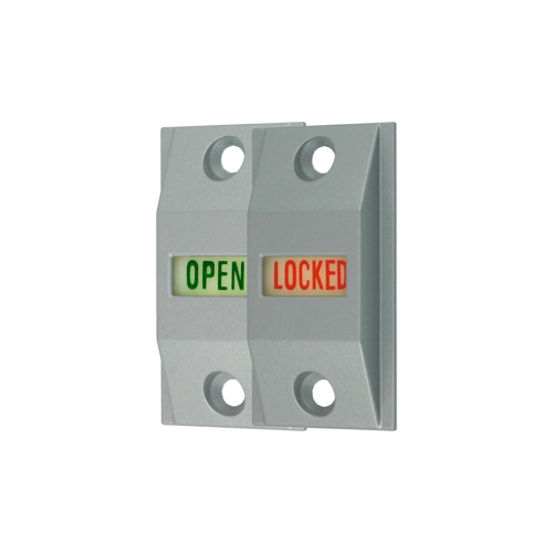 International Commercial Storefront Door Lock Indicator Set - LI 4089 Baked Dull Aluminum Paint