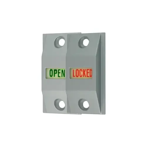 International Door Closers LI-4089-AL International Commercial Storefront Door Lock Indicator Set - LI 4089 Baked Dull Aluminum Paint