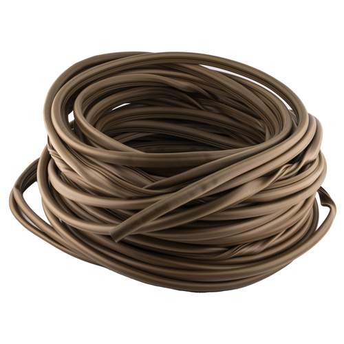 100ft Tan Weatherstrip 5/16in Bulb X 3/16in Fin