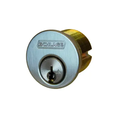 1-1/8" Mortise Cylinder Adams Rite Cam (L583-446), Everest C245 Keyway, 36-079-037 (3/8") Blocking Ring, Satin Chrome 626