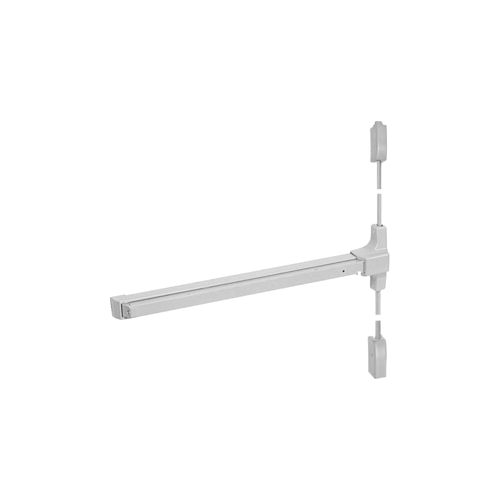 SVR Surface Vertical Rod Exit Device, Less Trim, Hex Key Dogging, 48" x 84", Grade 1, Stainless Steel 630/US32D