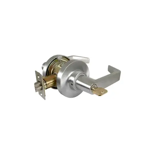 Classroom Lever Lockset, Marks C Keyway, 6 Pin, 2-3/4" Backset, ANSI Strike, Grade 2, Satin Chrome US26D/626