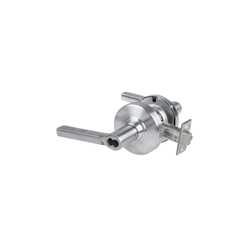 KIT - Grade 2, Storeroom Latitude Lever, SFIC Prep (Small Format IC, Less Core), 2-3/8" Backset, ANSI Strike, Satin Chrome 626, US26D