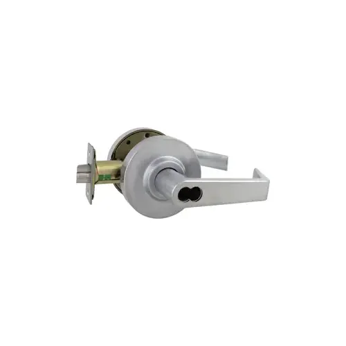 Entry Clutched Sierra Lever, SFIC Less Core, 2-3/8" Backset, Grade 2, Satin Chrome US26D/626