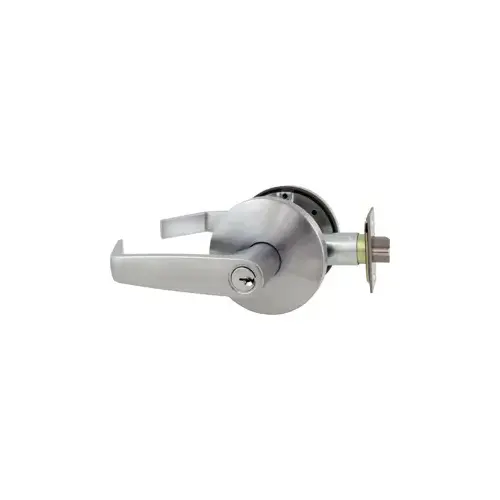 Entry Dane Lever, 6-Pin Cylinder, Schlage C Keyway, Keyed Different, Medium Duty, Cylindrical Lock, Deadlatch, ANSI Strike, 2-3/8" Backset, Grade 2, UL, US26D/626 Satin Chrome