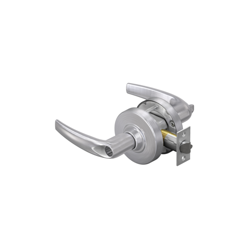 KIT - Grade 2, Entry Athens Lever, Key in Lever, Less Cylinder, 2-3/4" Backset, ANSI Strike, Satin Chrome 626, US26D