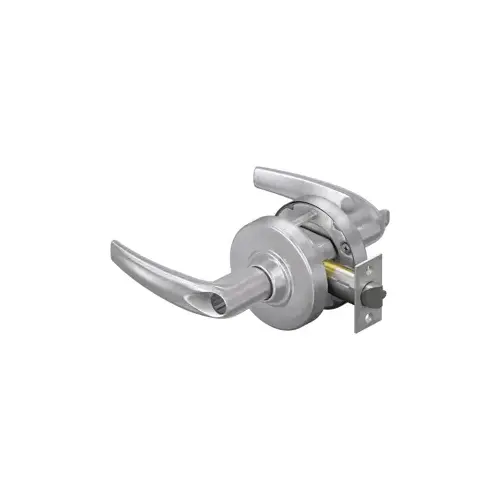 KIT - Grade 2, Entry Athens Lever, Key in Lever, Less Cylinder, 2-3/8" Backset, ANSI Strike, Satin Chrome 626, US26D