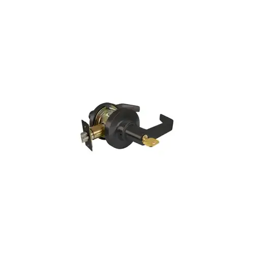 SFIC - Institution Lever Lockset, Small Format IC, Less Core, 2-3/4" Backset, ANSI Strike, Grade 2, Dark Bronze US10B/613E