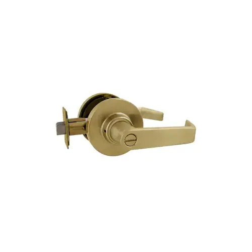 Privacy Lever Lockset, 2-3/8" Backset, ANSI Strike, Grade 2, Bright Brass US3/605