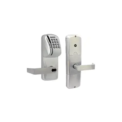 KIT - Mag-Stripe (Swipe Card) and Keypad Stand Alone Apartment Cylindrical Lock, Rhodes Lever with SFIC Prep (Small Format IC Core not Included), Satin Chrome 626