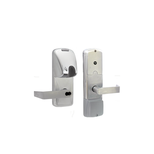 KIT - Mag-Stripe (Insert Card) Stand Alone Apartment Mortise Lock, Rhodes Lever with SFIC Prep (Small Format IC Core not Included), Satin Chrome 626