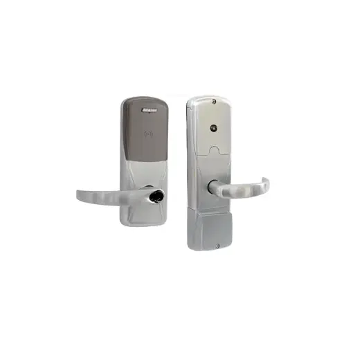 KIT - Multi-Technology Stand Alone Privacy Mortise Lock, Sparta Lever, FSIC Prep, Schlage Large Format IC Core Included, 6-Pin C Keyway (1-Bitted Brushed Chrome Cylinder 626), Satin Chrome 626, US26D