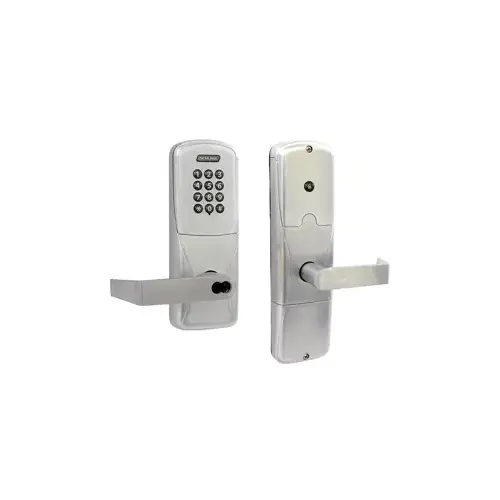 KIT - Keypad Stand Alone Office Cylindrical Lock, Rhodes Lever with FSIC Prep (Schlage Full Size IC Core not Included), Satin Chrome 626