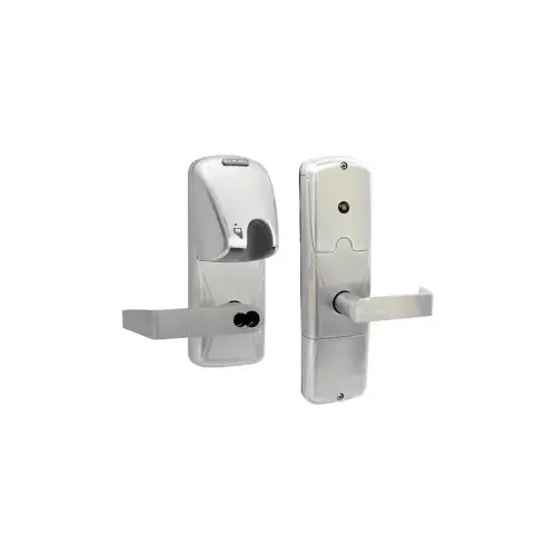 KIT - Mag-Stripe (Insert Card) Stand Alone Privacy Mortise Lock, Rhodes Lever with FSIC Prep (Schlage Full Size IC Core not Included), Satin Chrome 626