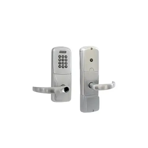 KIT - Keypad Stand Alone Apartment Cylindrical Lock, Sparta Lever Less Cylinder (Conventional Cylinder not Included), Satin Chrome 626