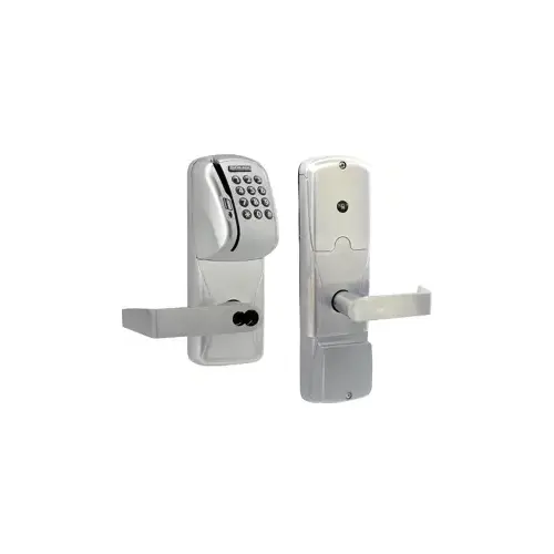 KIT - Mag-Stripe (Swipe Card) and Keypad Stand Alone Office Mortise Lock, Rhodes Lever with FSIC Prep (Schlage Full Size IC Core not Included), Satin Chrome 626