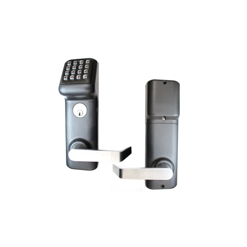 Marks Hardware IQ2LITE I-Qwik Lite Keypad Entry Mortise Lockset, 160 Users, Marks C Key Override, 2-3/4" Backset, ANSI Strike, Black Powder Coat US19/622