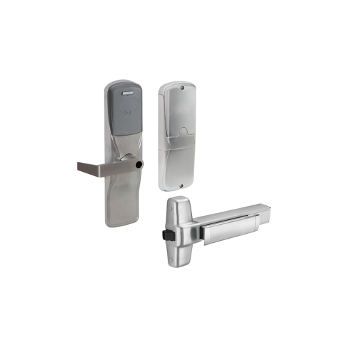 KIT - Multi-Technology Stand Alone Exit Trim for Rim Exit Device, Rhodes Lever Less Cylinder (Conventional Cylinder not Included), Satin Chrome 626