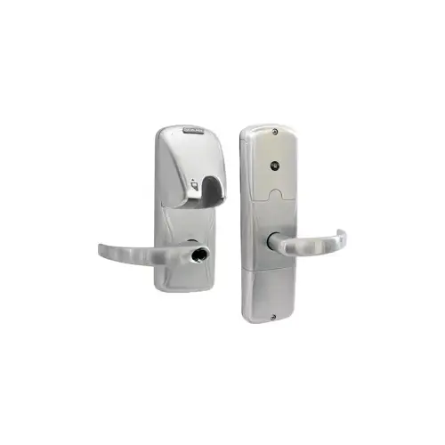 KIT - Mag-Stripe (Insert Card) Networked Hardwired Apartment Mortise Lock, Sparta Lever with SFIC Prep (Small Format IC Core not Included) Schlage C Keyway, Satin Chrome 626