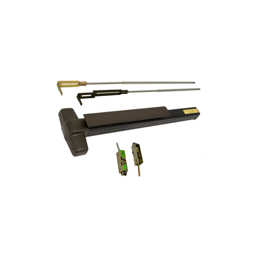 KIT - RX (Request to Exit Switch), QEL (Quiet Electric Latch Retraction), CVR Concealed Vertical Rod Exit Device, Exit Only No Trim, 36" x up to 100", Grade 1, 710/313 Dark Bronze 313