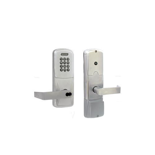 KIT - Keypad Stand Alone Apartment Cylindrical Lock, Rhodes Lever with SFIC Prep (Small Format IC Core not Included), Satin Chrome 626