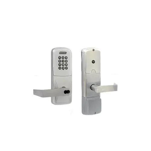 KIT - Keypad Stand Alone Office Cylindrical Lock, Rhodes Lever with SFIC Prep (Small Format IC Core not Included), Satin Chrome 626