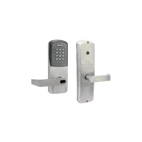 KIT - Multi-Technology and Keypad Stand Alone Office Cylindrical Lock, Rhodes Lever with SFIC Prep (Small Format IC Core not Included), Satin Chrome 626