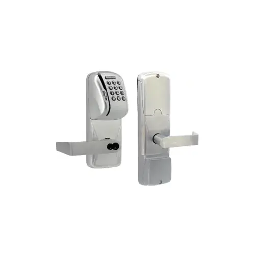 KIT - Mag-Stripe (Swipe Card) and Keypad Stand Alone Office/Classroom Mortise Lock, Rhodes Lever with FSIC Prep (Schlage Full Size IC Core not Included), Satin Chrome 626