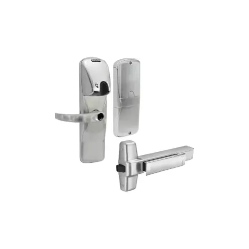 KIT - Mag-Stripe (Insert Card) Stand Alone Exit Trim for Rim Exit Device, Sparta Lever Less Cylinder (Conventional Cylinder not Included), Satin Chrome 626