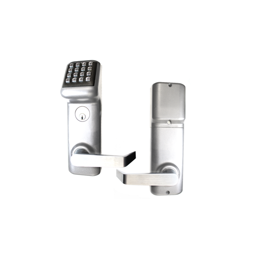 FSIC Schlage Prep, i-Qwik Lite Keypad Entry Mortise Lockset, 160 Users, Schlage Full Size IC, Less Core, 2-3/4" Backset, ANSI Strike, Satin Chrome US26D/626