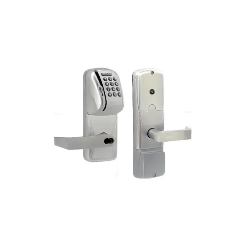 KIT - Mag-Stripe (Swipe Card) and Keypad Stand Alone Apartment Mortise Lock, Rhodes Lever with SFIC Prep (Small Format IC Core not Included), Satin Chrome 626