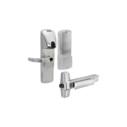 KIT - Mag-Stripe (Insert Card) Stand Alone Exit Trim for Rim Exit Device, Sparta Lever Less Cylinder (Conventional Cylinder not Included), Satin Chrome 626