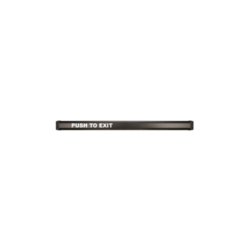 Securitron EMB-W-BK-48 Weather Resistant Electromechanical Exit Bar, 12/24VDC, 48", 16ft 22 AWG 6 Conductor Cable, 315/711 Black Anodized