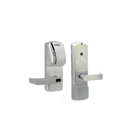 KIT - Mag-Stripe (Swipe Card) Stand Alone Privacy Mortise Lock, Rhodes Lever with SFIC Prep (Small Format IC Core not Included), Satin Chrome 626