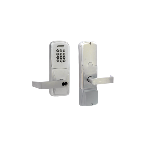 KIT - Keypad Stand Alone Classroom/Storage Cylindrical Lock, Rhodes Lever with SFIC Prep (Small Format IC Core not Included), Satin Chrome 626