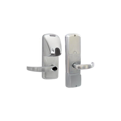 KIT - Mag-Stripe (Insert Card) Stand Alone Office/Classroom Mortise Lock, Sparta Lever with FSIC Prep (Schlage Full Size IC Core not Included), Satin Chrome 626