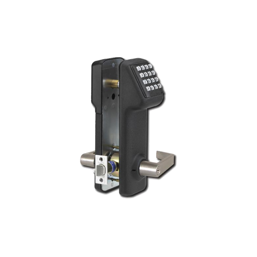 Marks Hardware IQ1LITE-G1 SFIC Prep, i-Qwik Lite Keypad Entry Cylindrical Lockset, 160 Users, Small Format IC, Less Core, 2-3/4" Backset, ANSI Strike, Black Powder Coat US19/622