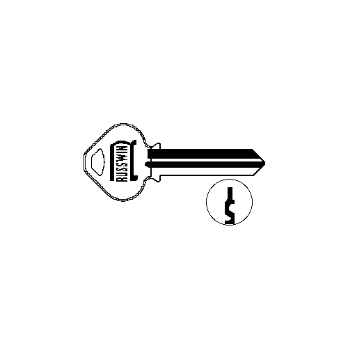 Key Blanks 982 Keyway 6-Pin, Nickel Silver, Original of Ilco A1011S