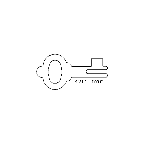 Ilco Unican Corporation 660ISO German Bank Lock Key Blanks