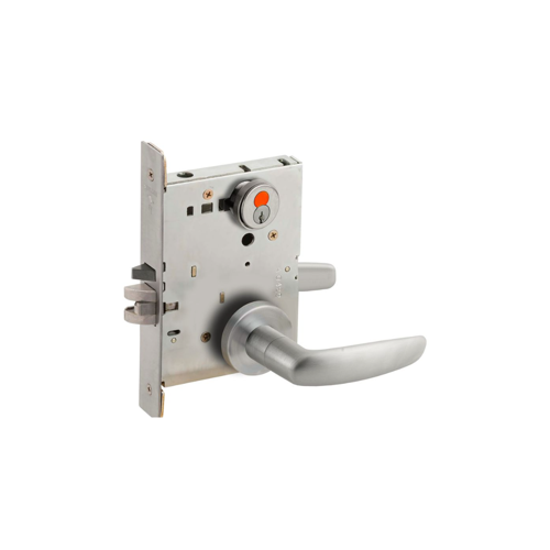 KIT - 07A Classroom Mortise Lock, Full Size IC Core (FSIC), with Temp Core, Satin Chrome 626/US26D