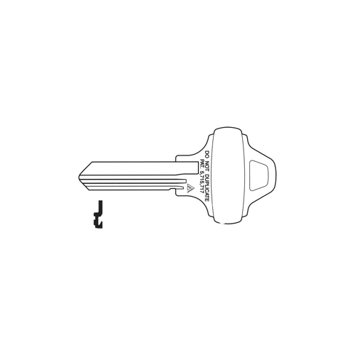 Schlage Lock Company 35-015C145-XCP10 Do not Duplicate Unembossed Schlage Everest Key Blank C145 - pack of 10