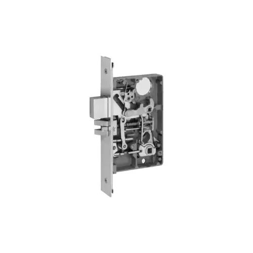 Entry Mortise Body Only, 2-3/4" Backset, Deadbolt and Latch, Front 1-1/4 x 8", Grade 2, Stainless Steel US32D/630