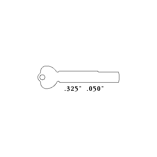 KEY BLANK ST KEY BLANK STEEL