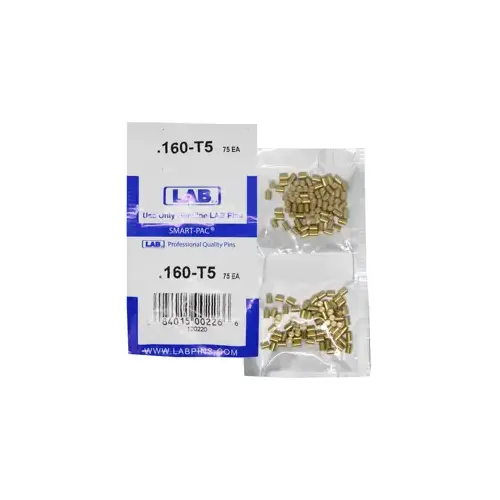 .160 Top Pin, Color-Coded, Brass Alloy, .115 Diameter, Crown .005 Universal, Smart Pack 150 Pins