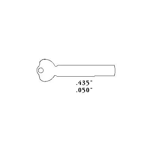 ILCO KEY BLANK ILCO KEY BLANK NICKEL SILVER - pack of 10