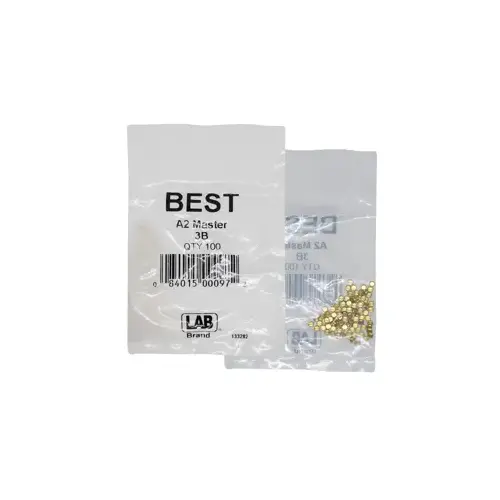 LAB SECURITY BEST-3B-P1 Best A2 Original SFIC 3B Master Pin, Brass, Poly Bagged