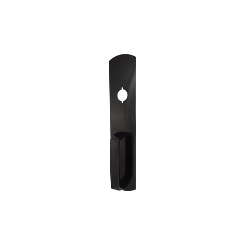 Nightlatch Trim, Pull Handle on Plate for 98-99 Rim and Vertical Rod Exits, 693/SPBLK Sprayed Flat Black