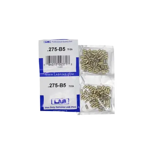 .275 Bottom Pin, Color-Coded, Brass Alloy, .115 Diameter, Crown .005 Universal, Smart Pack 150 Pins