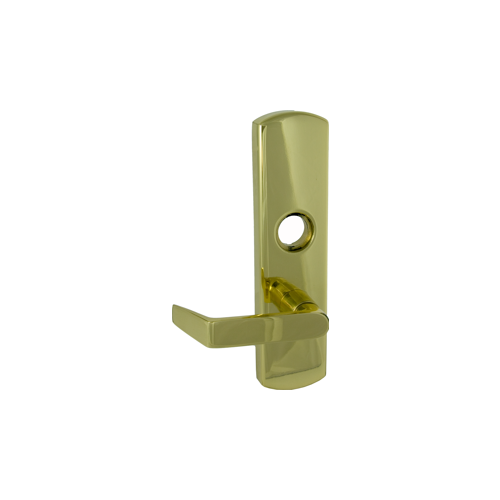 06 Classroom Lever Trim for 98/99 Rim and Vertical Rod Exits, RHR Right Hand Reverse/Reversible Handing, US3/605 Bright Brass