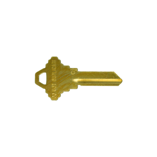 Schlage C 5 Pin Brass Do not Duplicate Key Blanks